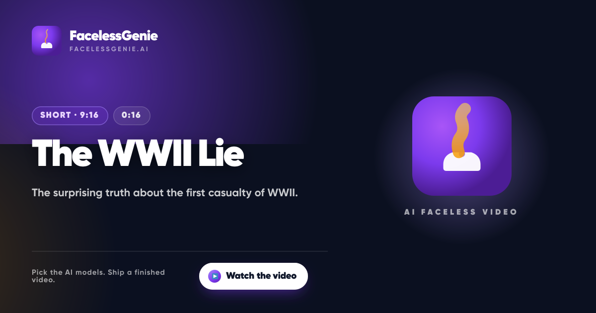 The WWII Lie