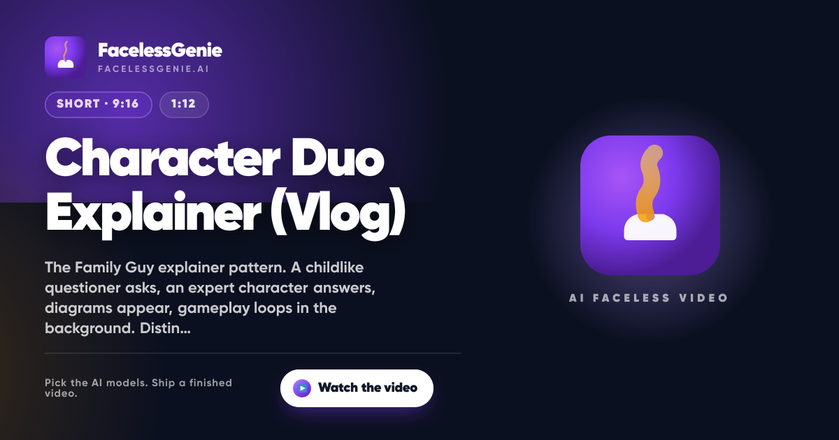 Character Duo Explainer (Vlog)