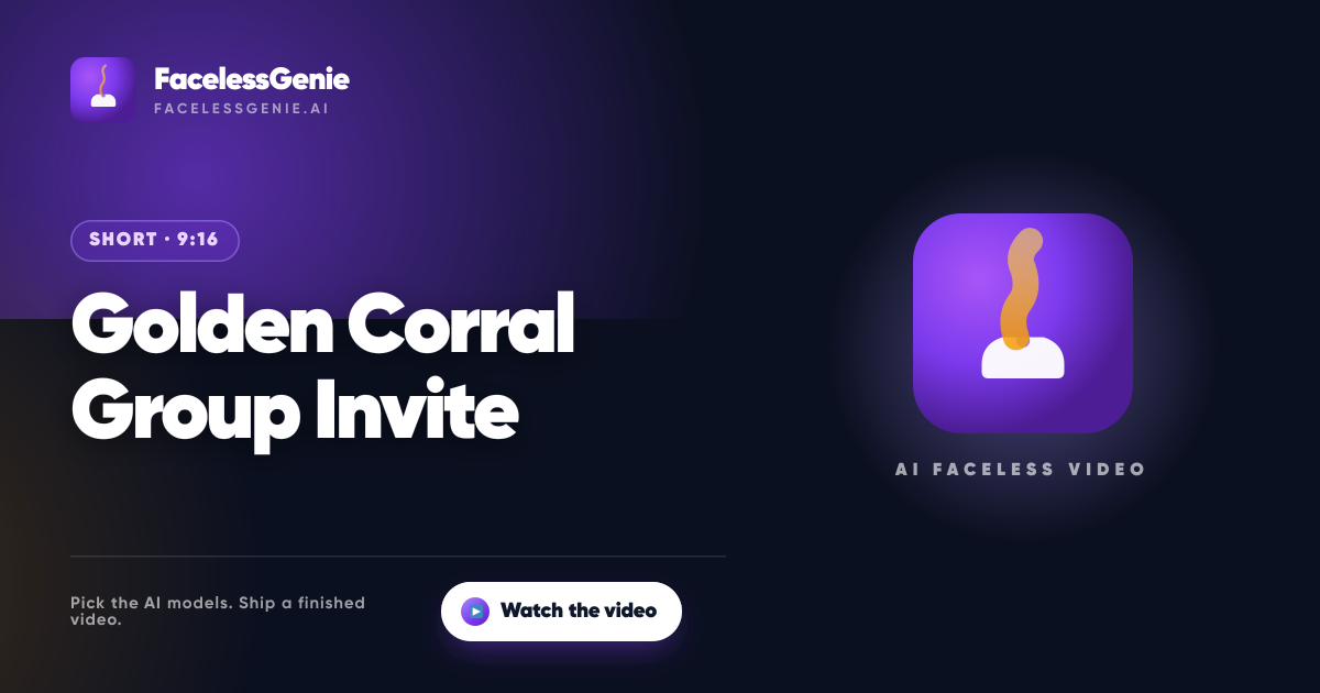 Golden Corral Group Invite