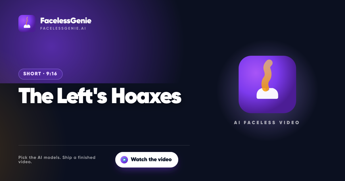 The Left's Hoaxes
